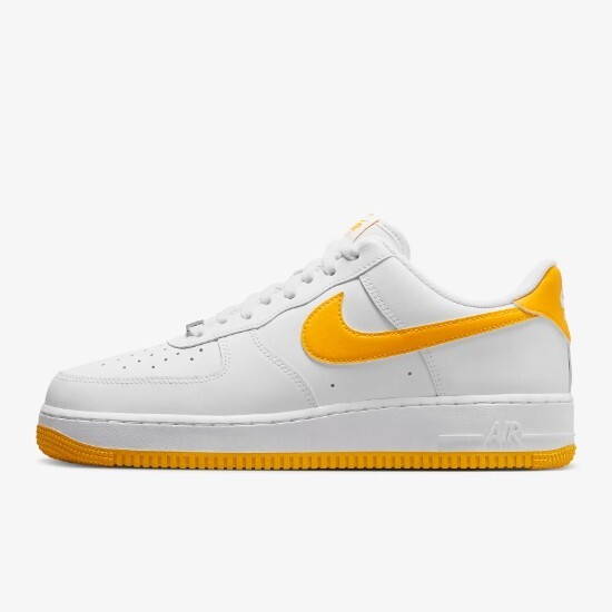 Полуботинки Nike Air Force 1 07 Белый/University Gold (FJ4146-105) Доставлены в кратчайшие сроки