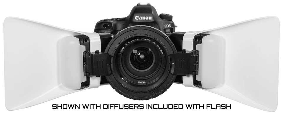 3D Flex Flash WYNG Macro Flash Modifier Bounce Reflector Diffuser Godox MF12 K2 - Image 3 of 4