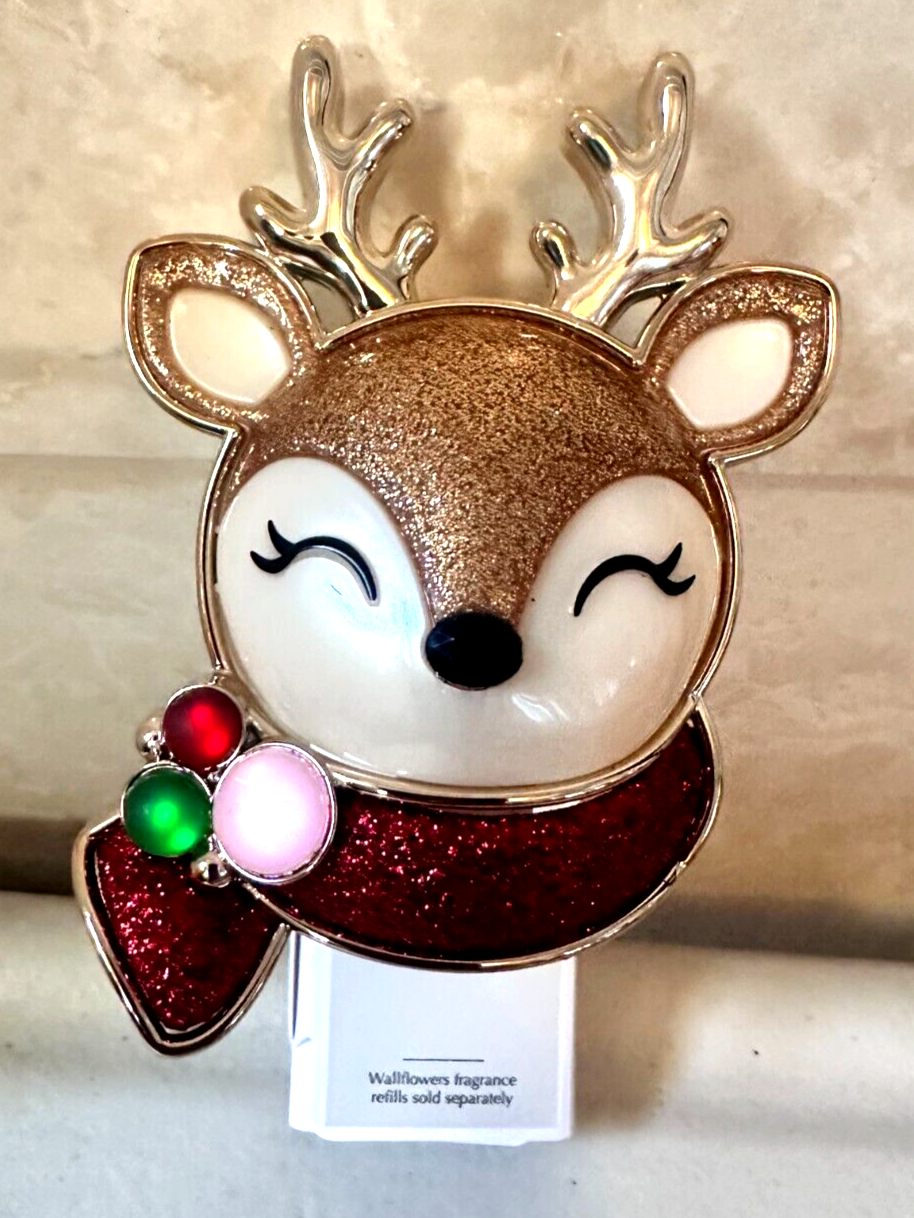 Bath & Body Works Reindeer Glitter Wallflower Plug Christmas 2024 New-image