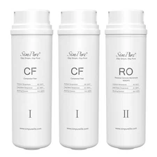 1 Year Set CF RO Water Filter Cartridge Replacement For SimPure Q3-600 RO System