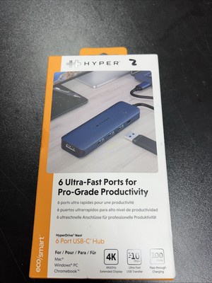 HyperDrive Next 6 Ultra-Fast Ports For Pro-Grade Productivity, 6 Port USB-C Hub