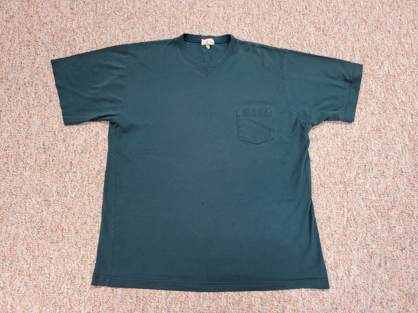 FILA Camicia J Crew uomo XLT alta verde casual tasca maglietta remi outdoor girocollo