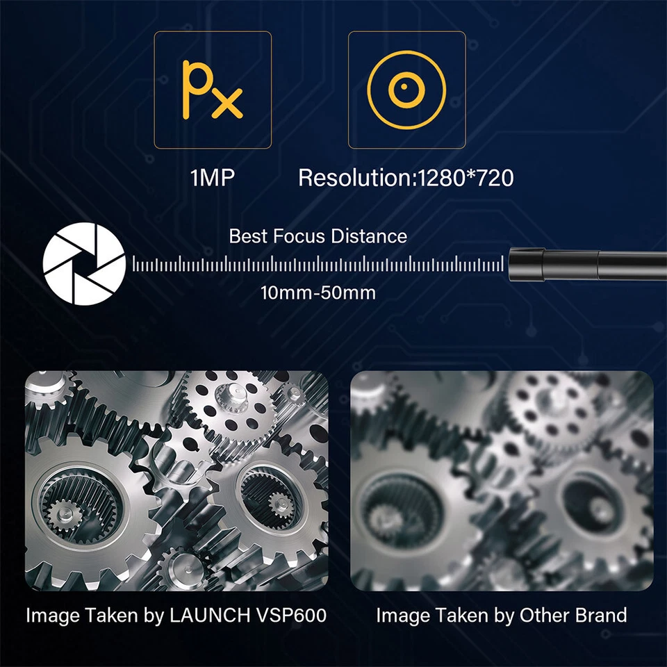 LANZAMIENTO VSP-600 Videoscopio HD Cámara de Inspección USB Boroscopio Tubo de Sonda Flexible Foto 2 de 4