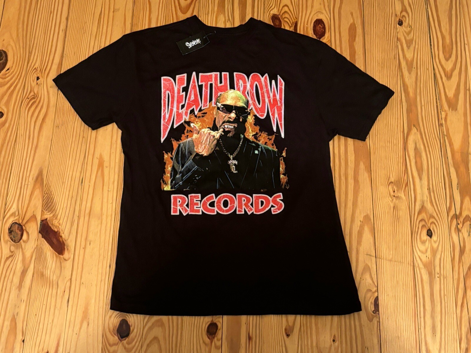 FILA Death Row Records T Shirt Medium Snoop Dogg Nuova con etichette