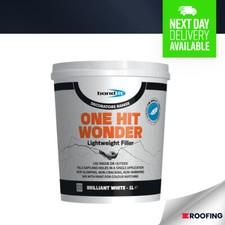 Bondit One Hit Wonder Lightweight Ready Mixed Gap Filler - White 500ml / 1L
