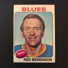 1975-76 Topps RED BERENSON #22 St. Louis Blues