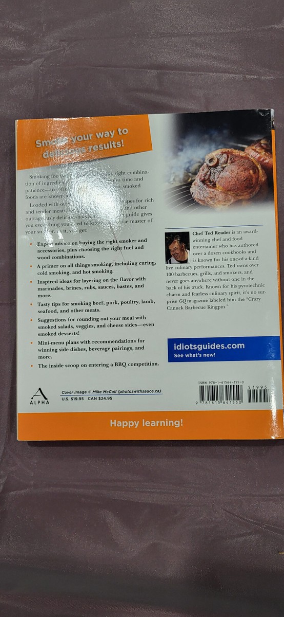 The Complete Idiot's Guide to Smoking Foods Paperback Ted Reader