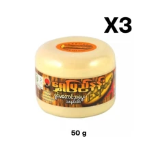 3x MYANMAR THANAKA Original Tanaka Powder Reduce Acne Dark Spots Melasma 50 g.