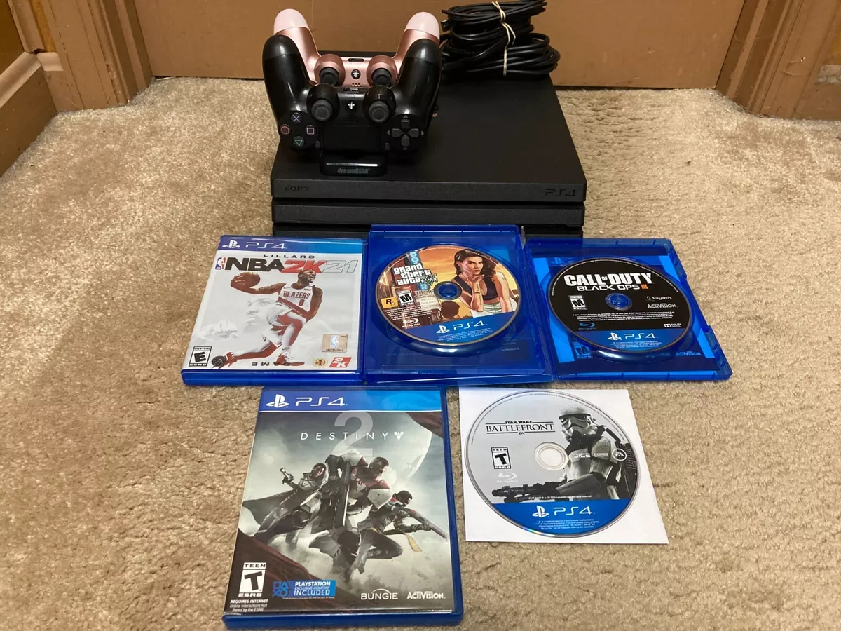 PS4 Pro Console 1TB 4K HDR + 2 Controllers (Used) All Original with  Packaging