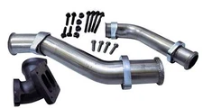 1994-1997 Ford Powerstroke 7.3L Turbo Diesel Exhaust Up Pipes & Gaskets + Y Pipe