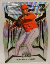 WALBERT URENA #7 /10 BASE CARD LEAF METAL BASEBALL 2023