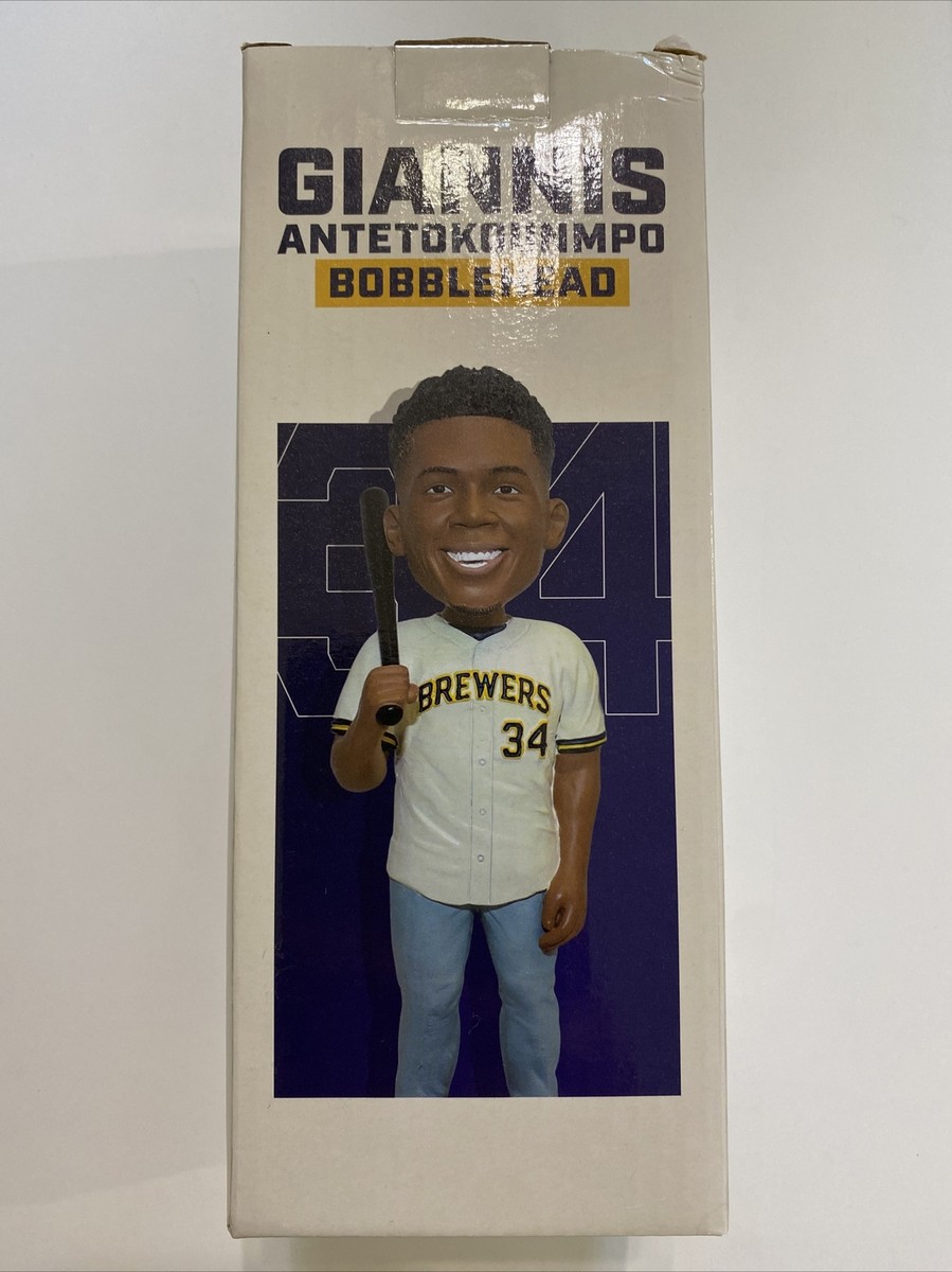 Milwaukee Brewers Bucks Giannis Antetokounmpo Bobblehead SGA 9/11