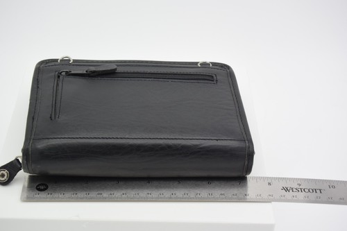 Vintage 1996 Franklin Covey 6-Ring Zip Around Black Full Grain Leather Binder - Picture 7 of 7