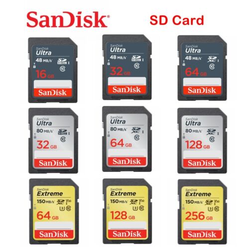 SD Card SanDisk Ultra 32GB 16GB 64GB Class10 SD Full HD Video Camera Memory Card