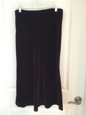 Banana Republic Velvet slip Skirt burgundy women's Small