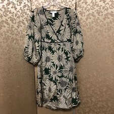 Anthropologie Moulinette Soeurs Green Multi-Color Dress Size 2