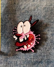 COURAGE THE COWARDLY DOG- ENAMEL PIN-SHIP ALL THE PINS YOU BUY FOR $4.99