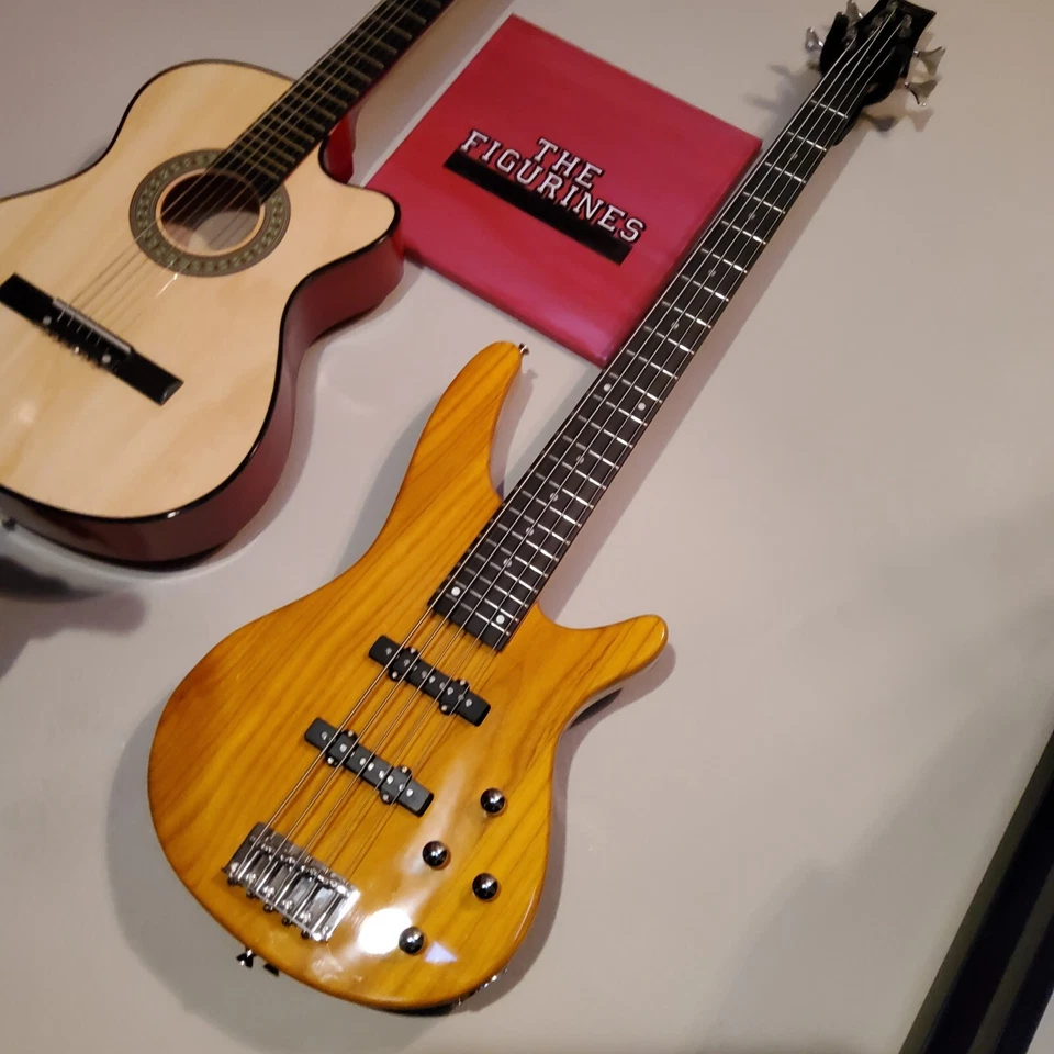 🎸¡ENVÍO GRATUITO!🎸5 Cuerdas Estilo I Bajo Eléctrico + Estuche Suave/Bolsa de Concierto! Foto 3 de 4