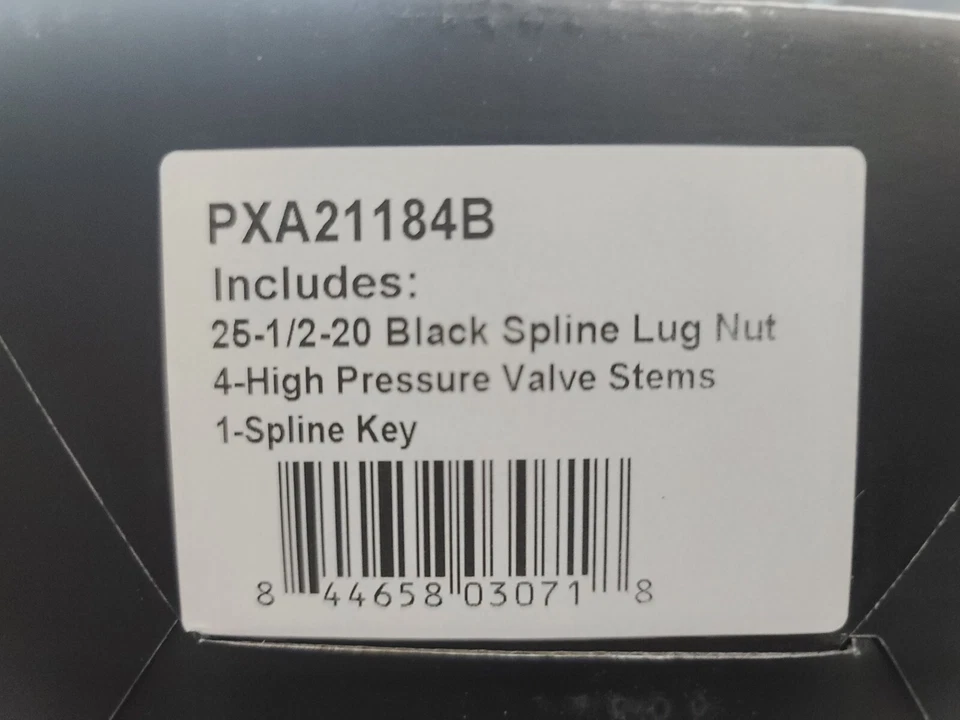 Juego de 25 1/2" x20 Spline Tuner Tuercas Kit 1.4" Largo Negro Tuercas Llave 4 Válvulas Potencias Foto 3 de 3