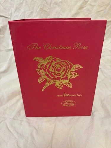 Roman Inc The Christmas Rose Red Rose Figurine 2 ¼” X 5 ½” X 3 ½”