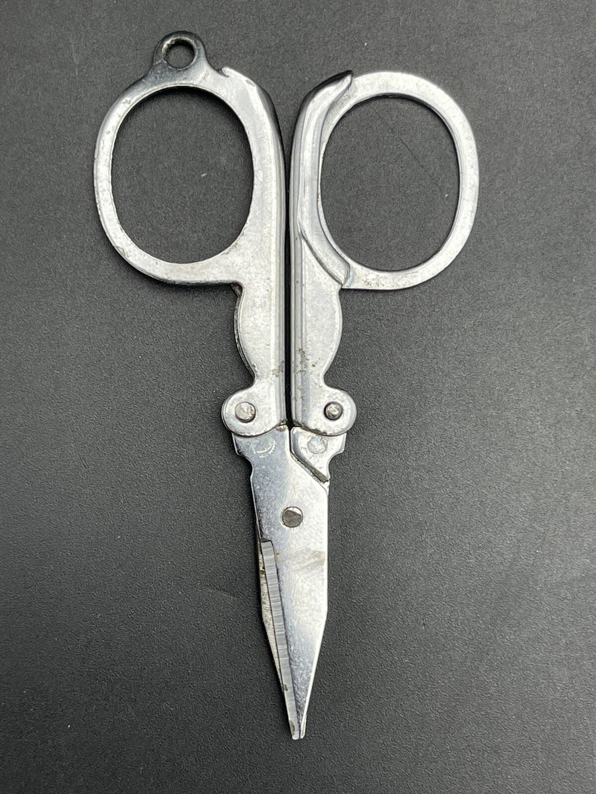 Vintage Collapsible Folding Scissors 3-1/4 Long Open 2
