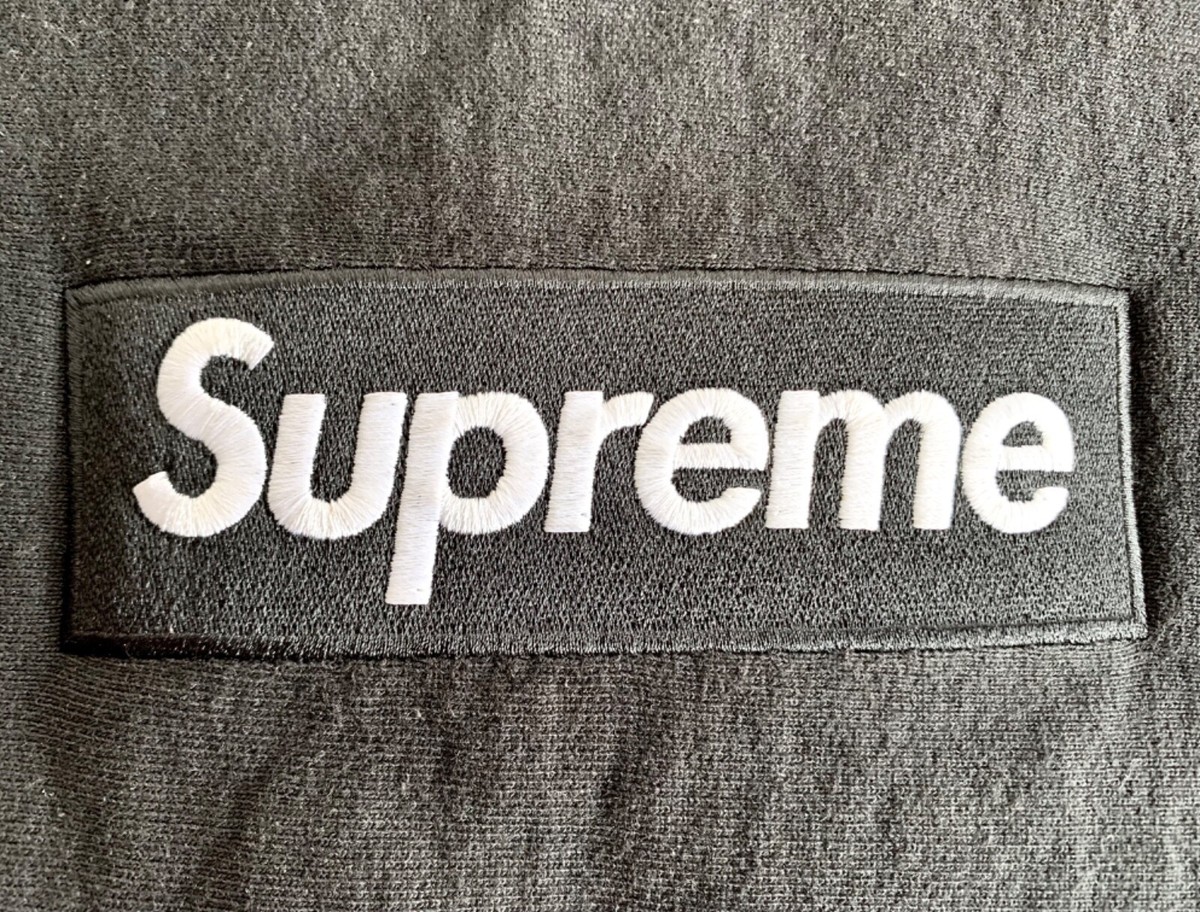 Supreme 2016 Box Logo Black On Black Crewneck Sweatshirt | eBay