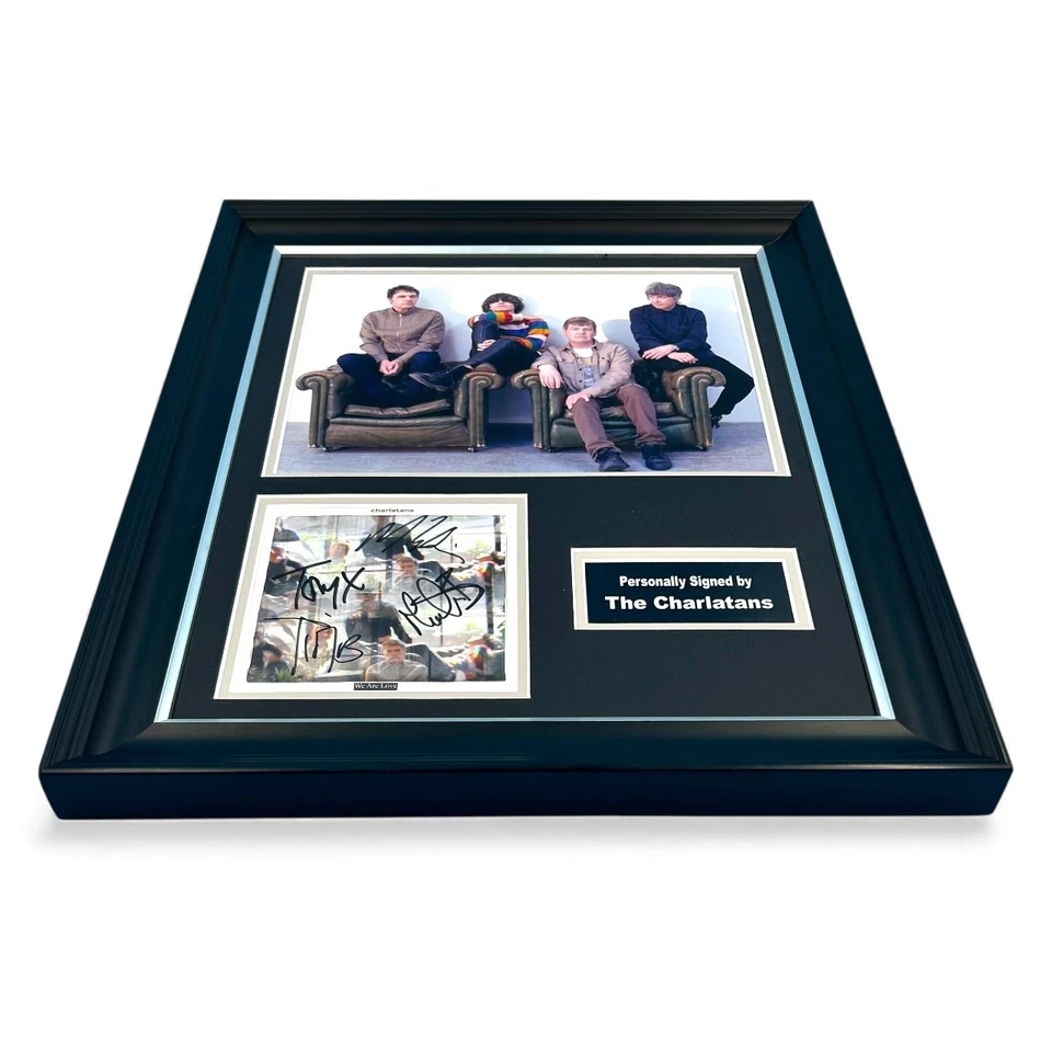 The Charlatans 'We Are Love' SIGNED Handmade Photo Display & COA Autograph - Image 4 of 4