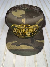 Austin's Original Deep Eddy Vodka Snapback Camo Baseball Cap Mesh Hat by Otto