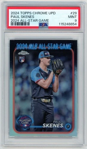 PAUL SKENES RC Rookie PSA 9 - All-Star Game 2024 Topps Chrome Update #ASGC-29