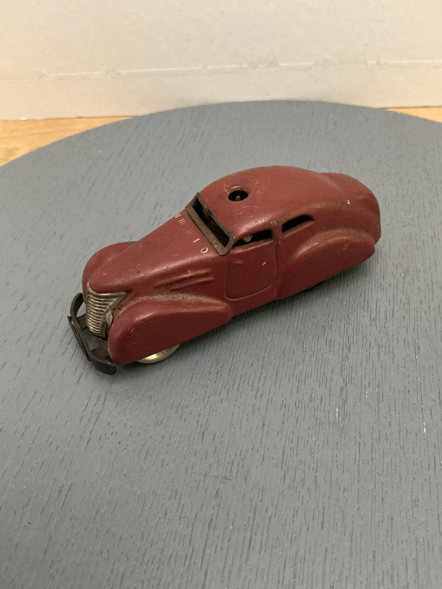 A toy car, Schuco 3000, Distance controlled car, grey, 1950s. Toys - Toys