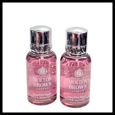 2 x Molton Brown London FIERY PINK PEPPER Bath & Shower Gel 30ml/1 fl.oz Travel