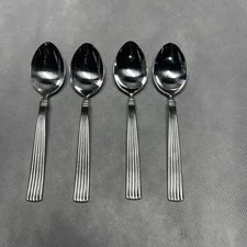 Reed & Barton CRESCENDO II 18/10 Stainless 6 1/8" Teaspoons ~ Set of 4