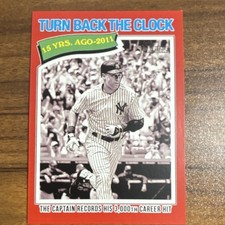 Topps Heritage 2026 Turn Back The Clock Red Derek Jeter Yankees 3,000th Hit #335