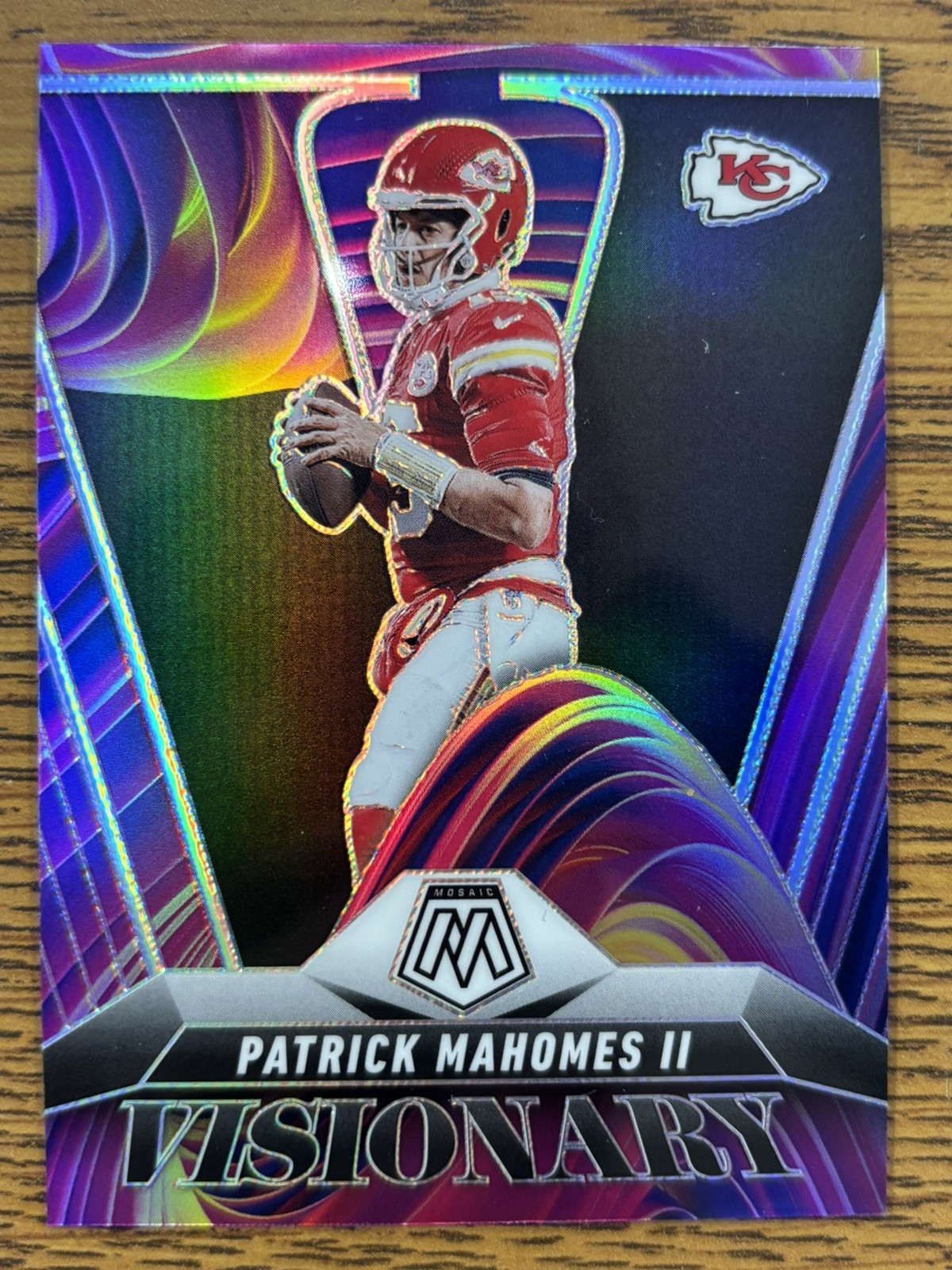 2025 Panini Mosaic Patrick Mahomes II VISIONARY CASE HIT SSP Kansas City Chiefs