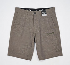 Hurley Heather Gray Green Hybrid Walkshorts Men s 30 4-Way Stretch NWT