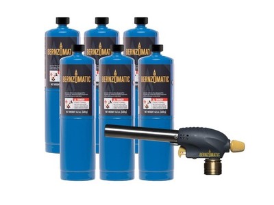 Bernzomatic QuickFire Outdoor Torch, High Output, Wind-Resistant Propane Hand...
