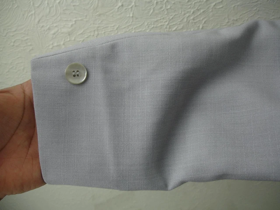 Para hombres S 40R De Colección Años 80 Dinastía Después de Seis Gris Plata Esmoquin Traje Chaqueta Blazer Foto 4 de 4