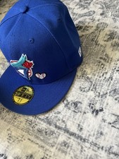 New Era Men's Baseball Cap Blue Jays + Game Edition. Brand New Size 7 3/8.