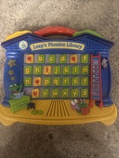 Leap Frog Phonics Library Learning Toy 7 Activities Lights  Sounds Tested 2003