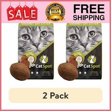  2 pack Catspot 100 Organic Coconut Non Clumping Cat Litter, 5 lb Bag