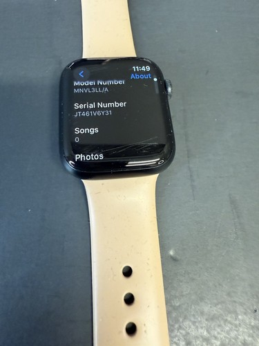 Apple Watch Series 8 45 mm minuit boîtier en aluminium bracelet marron - Photo 13 sur 13