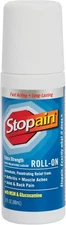 Stopain Pain Relief Roll on Gel 3Oz, USA Made, Max Strength Fast Acting with MSM