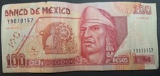1998 Mexico 100 Pesos P108c Serie AZ Y9619157.