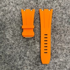 Quick Change Orange Rubber Strap Fits Audemars Piguet Royal Oak Offshore 43mm