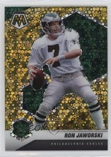 2021 Panini Mosaic No Huddle Gold Mosaic Prizm 4/10 Ron Jaworski #162 0u46
