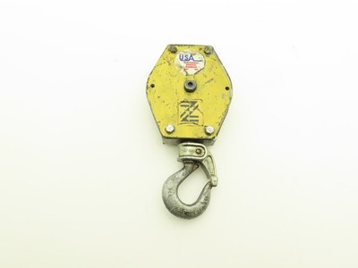 Zimmerman Ingersoll Rand Air Balancer Load Block Single Pulley Sheave Yellow