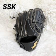 SSK B-Holic Selection Pitcher's Glove Natural Leather Black Baseball Gear