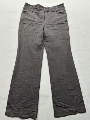 Rafaella Women s Chino Curvy Pants, Size 8, Flat Front, Mid Rise, Graphite.