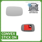 Right hand Driver side for Renault Scenic 2003-2009 stick-on mirror glass