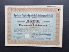 Persische Teppich-Gesellschaft AG 100 RM 1926 Berlin